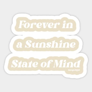 Sunshine State Of Mind Sticker